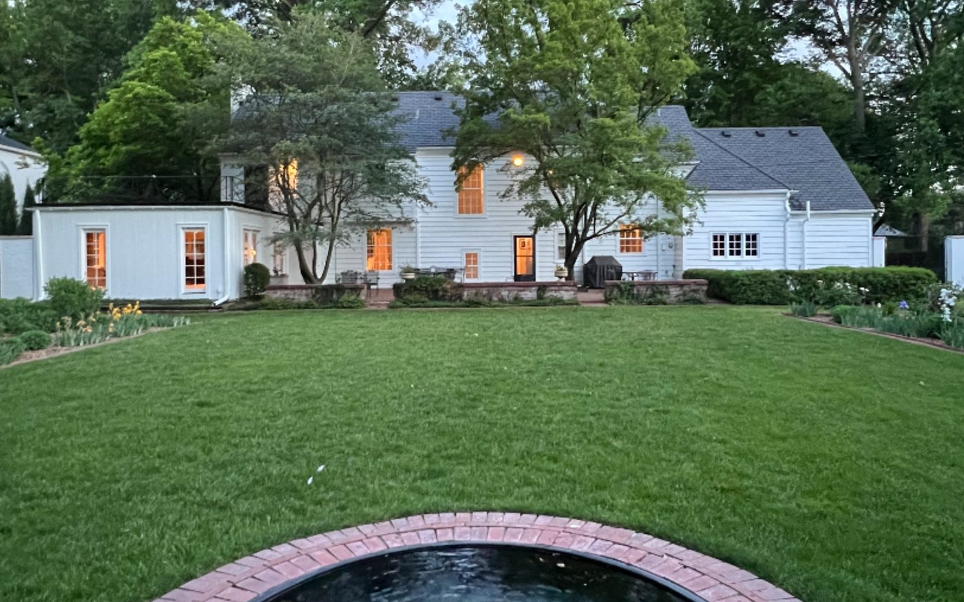 Same home exterior with a crisp, fresh coat of white paint